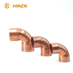 Equal copper 90 degree elbow pipe fitting