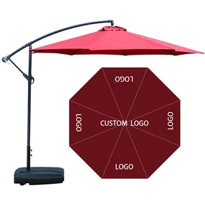 Ombrello a sbalzo del Patio della spiaggia del parasole di alluminio d'attaccatura del mercato all'aperto di vendita calda di lusso di alta qualità