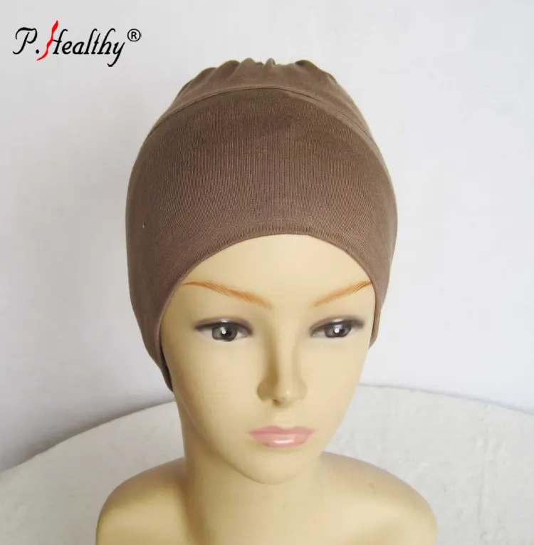 P-Healthy Newest design wholesale price collection plain comfortable omani Jersey hijab cap