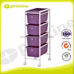 OEM 4-Tier Metal Storage <b>Trolley</b> <b>with</b> 4-<b>Wheel</b> Roll Container Wholesome Household Office Storage From Taiwan Manufacturer Shopee - Product Image 5
