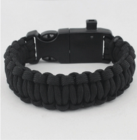 Kit de survie en plein air pour le camping / Bracelets d'urgence / Équipement de survie tactique ultime