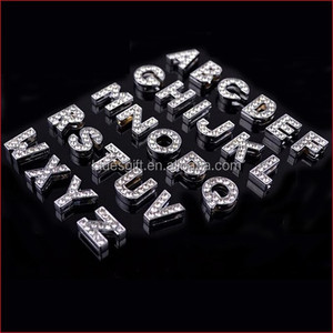 2014 Mode Groothandel Strass 10Mm 8Mm Nummer <span class=keywords><strong>Slide</strong></span> Bedels - Product Image 5