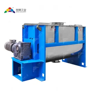 Industrial Dry Powder Mixing Equipment Horizontal Double Helical Ribbon Mixer Blender