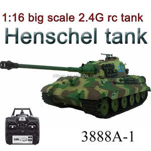 HengLong 3888A-1 <span class=keywords><strong>RC</strong></span> <span class=keywords><strong>Tanque</strong></span> Alemán King Tiger Henschel de Metal 1:16, Gran <span class=keywords><strong>Tanque</strong></span> Pesado <span class=keywords><strong>RC</strong></span> Profesional 2.4G con Efecto de Humo - Product Image 5
