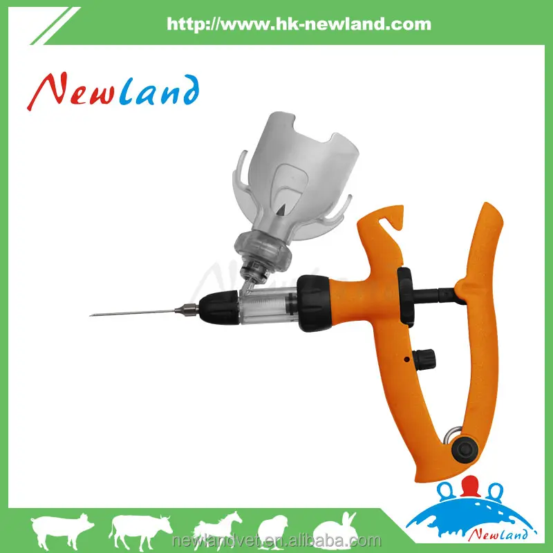 Automatische Veterinaire Spuiten/vaccin/injector met universele adapter set voor geneesmiddelen flessen