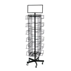 Revolucionario soporte <span class=keywords><strong>de</strong></span> libros y estante <span class=keywords><strong>de</strong></span> exhibición <span class=keywords><strong>de</strong></span> tarjetas <span class=keywords><strong>de</strong></span> felicitación giratorio para una fácil visualización - Product Image 3