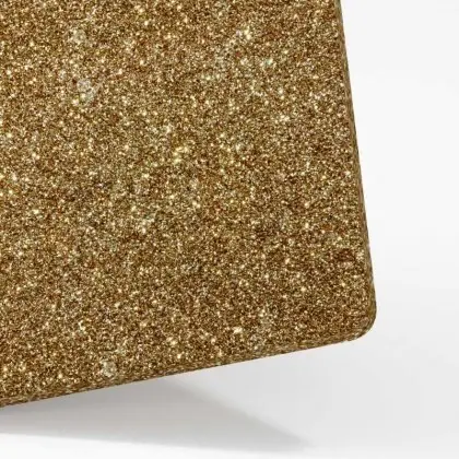 Xintao Factory Price 3mm 4x8ft Custom Color Patterned Chunky Gold Glitter Cast Acrylic Plastic Sheet Board