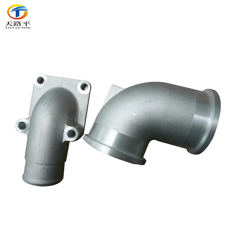 Customized made Die-cast 90 degree elbow aluminum pipe fitting