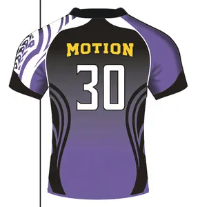 digital printing polyester spandex rugby training jersey
