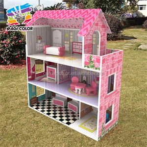Vente en gros de jolis ensembles de jouets pour filles, kits de maisons miniatures en bois, nouveau design, kits de maisons miniatures en bois pour enfants W06A235 - Product Image 5