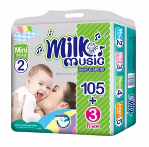 חלב מוסיקה couche חלב חד פעמי למבוגרים תינוק חיתולי יצרן תינוק חיתולים