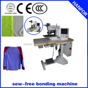 Alta calidad collage borde cinta t-shirt/sportsshort plegadora máquina hf-803 - Product Image 6