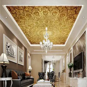 免费样品壁纸经典豪华欧洲设计天花板壁画隔间壁纸壁纸股票很多