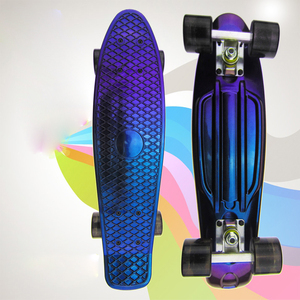 Skateboard <span class=keywords><strong>Mini</strong></span> Cruiser en plastique personnalisé, nouveau Design, disponible en plusieurs couleurs, 22 pouces - Product Image 2