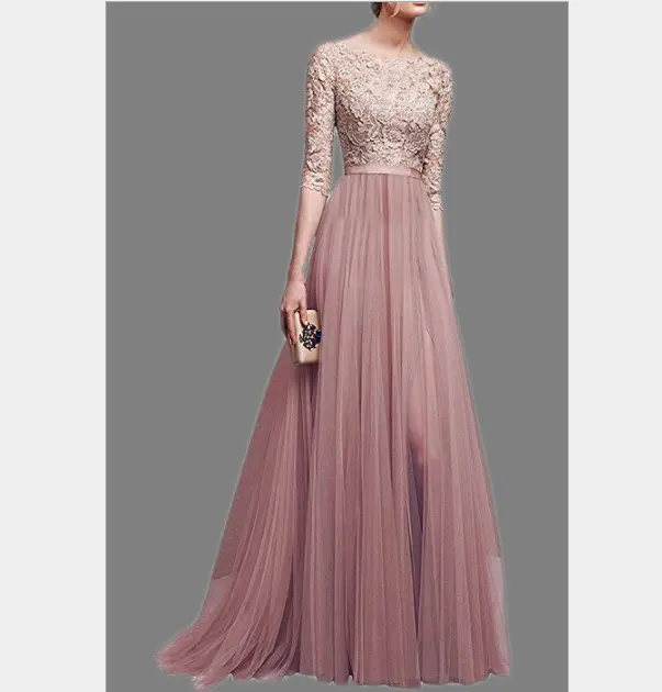 c10027a elegant women long prom dresses chiffon maxi evening dresses