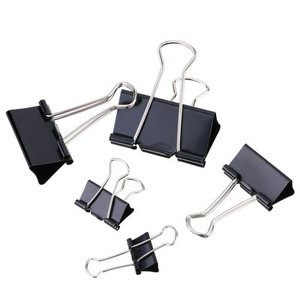 Trombone noir en métal, accessoires de papeterie, de bureau, d'école, de fabricants chinois, Offre Spéciale à Yiwu - Product Image 5