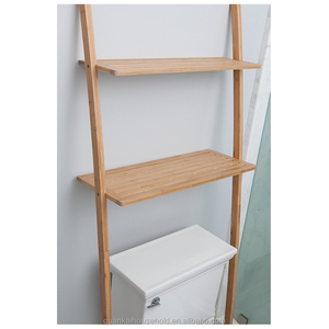 <strong>Bathroom</strong> Organizer Over the Toilet, <strong>Bathroom</strong> Space Saver Bamboo 2 Tier Shelf Waterproof <strong>Free</strong> <strong>Standing</strong> <strong>Bathroom</strong> <strong>Shelves</strong> Modern - Product Image 2