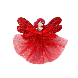 Shinny garza principessa fiocchi di paillettes con fermaglio per capelli per bambini Design angolo ragazza accessori per capelli - Product Image 3