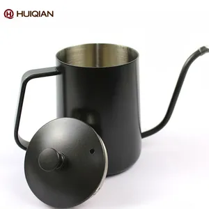 Vendita calda 350ML mano gocciolamento caffè versando bollitore Fine inox versare sopra collo d'oca teiera macchina da cucina