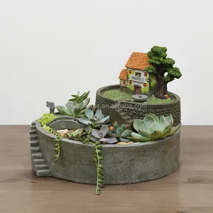 Groothandel Hars Japan Versie Cartoon Ambachten Miniatuur Orchidee Vetplant Pot Thuis Tuin Decoratieve Bloempotten