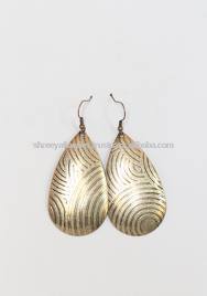 ทองเหลืองเผ่าอินเดียเกลียวห่วงต่างหูสำหรับผู้หญิง - Product Image 2