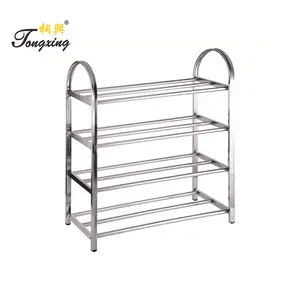 305# Simple Household Furniture Stainless Steel Shoe Organizer Space Saving Shoes Cabinet Rack