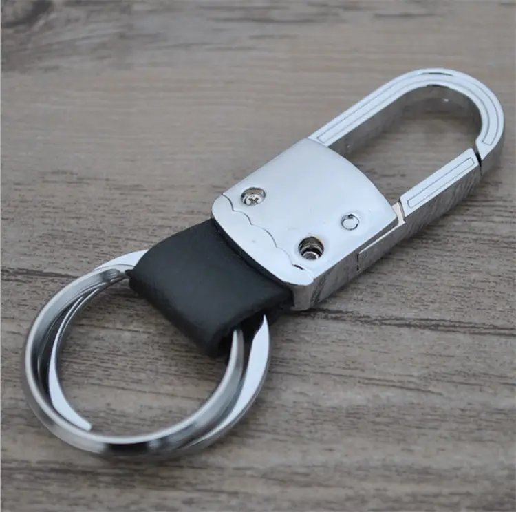 Брелок для ключей для велосипедистов, персонализированный мужской кожаный металлический брелок