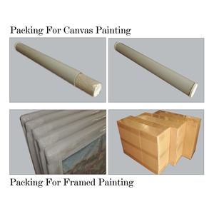 Bella decorazione della parete di casa dipinti impressionisti fatti a mano di villaggi - Product Image 6