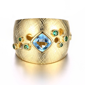 Tinh Tế Sang Trọng Chất Lượng Hàng Đầu <span class=keywords><strong>925</strong></span> Sapphire Sterling Bạc Pha Lê Hình Bầu Dục Bộ Đồ Trang Sức Cưới <span class=keywords><strong>Set</strong></span> - Product Image 3