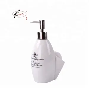 Ceramic Liquid Soap Dispenser Bottle with ABS pump