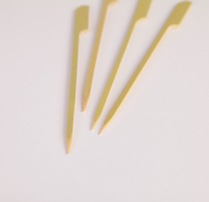 Pinchos de bambú resistentes a altas temperaturas, pinchos para barbacoa, <span class=keywords><strong>kebab</strong></span> verde, 18cm - Product Image 5