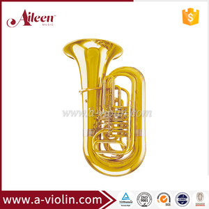 3/4 Bb Key Yellow Brass Piston <strong>Jinbao</strong> <strong>Tuba</strong> (TU210G)