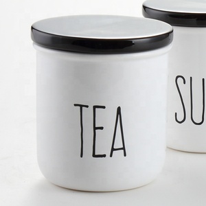 Ceramic Wholesale Tea Sugar <strong>Coffee</strong> <strong>Storage</strong> <strong>Jar</strong> Set with Lid <strong>Storage</strong> Bottles &amp; <strong>Jars</strong> Cover Tableware Cylinder Food <strong>Storage</strong> Glazed - Product Image 3