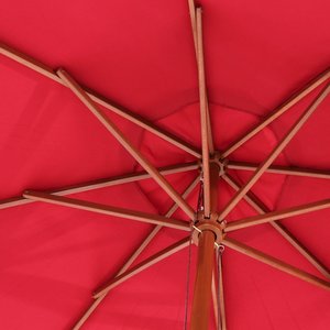 8-Rippen 38MM Stange Polyester 2,7M Holz Terrassen-Gartenschirm Sonnenschutz Outdoor Café Strand Sonnenschirm für Russland VB <span class=keywords><strong>Gold</strong></span> Glen Avon - Product Image 4