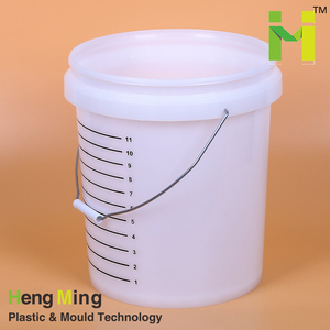 Seau rond en plastique transparent de 15 litres/l/litr <span class=keywords><strong>15l</strong></span> avec couvercle - Product Image 5