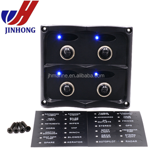 <span class=keywords><strong>Interrupteur</strong></span> à bascule pour bateau marin de <span class=keywords><strong>12</strong></span> <span class=keywords><strong>volts</strong></span> avec voltmètre, panneau d'interrupteurs - Product Image 4