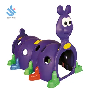 YF-06002 новый завод высокое качество детский пластиковый домик игровой туннель для пластмассовой красочной Многофункциональный caterpillar туннель игрушка