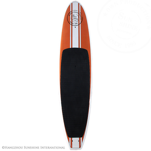 Placa de remo de espuma epóxi da laranja vermelho e branco com alça - Product Image 2
