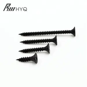 China Bugle Head Drywall Screw Price Manufacturer Gypsum Board 3.5x25 Black Steel Drywall Screws