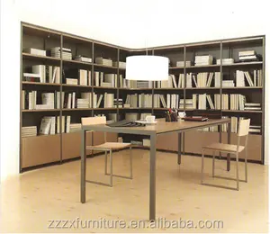 Öffentliche Möbel Bibliothek Möbel Aufbewahrung schrank Vitrine Wandschrank Bücherregal Bücherregal mit Schrank boden