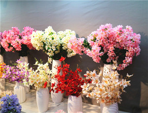 Flores Artificiales Colgantes F-1168, Glicinia, Lagerstroemia, Flor de Mimbre - Product Image 6