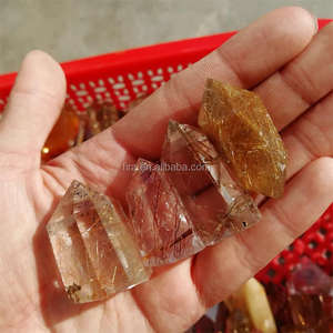 Cristales <span class=keywords><strong>de</strong></span> Cuarzo Rutilado Natural con <span class=keywords><strong>Precio</strong></span> por <span class=keywords><strong>Kilo</strong></span>, Puntas <span class=keywords><strong>de</strong></span> Cristal Curativas para Regalo - Product Image 1
