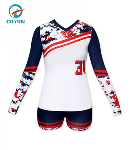 Kaos Tim Voli AS Desain Klub Amerika Ungu Bernapas 100% Poliester Jersey Wanita Model Baru Lengan Panjang - Product Image 4