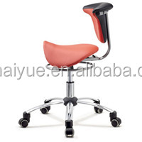 Chaise d'assistant dentaire en cuir PU avec accoudoirs pivotants, chaise dentaire roulante, <span class=keywords><strong>tabouret</strong></span> ergonomique pivotant pour <span class=keywords><strong>dentiste</strong></span> avec dossier - Product Image 3