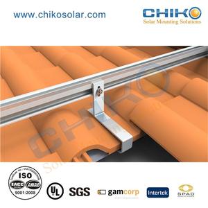 Fixations de panneaux solaires en alliage d'aluminium Montage de toit en tuile d'ardoise Pv avec <span class=keywords><strong>crochet</strong></span> - Product Image 5