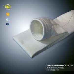 Terylen, polyester endüstriyel iğne keçe çimento tozu toplama filtre çantası için çimento fabrikası ev toz filtresi