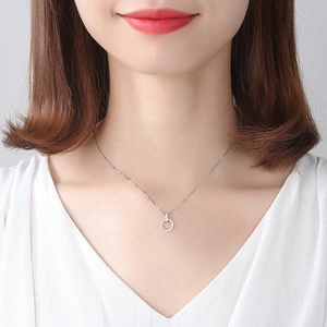 Collar Minimalista CZCITY con Circonita, Cadena Dorada para Mujer, Plata 925, Estilo Veraniego, Brillante - Product Image 3