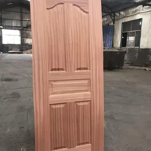 2.7mm,3mm Teak Veneer HDF Door Skin/Teak Veneer Moulded HDF door skin