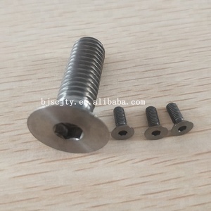 Tornillo de disco de <span class=keywords><strong>freno</strong></span> de rosca M4 de titanio Gr5 ANSI y perno avellanado de titanio de cabeza hexagonal estándar <span class=keywords><strong>DIN</strong></span> - Product Image 5