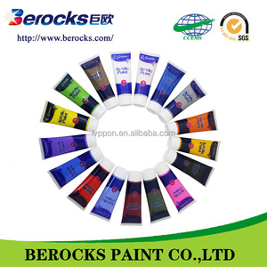 <span class=keywords><strong>Color</strong></span>é et conception de l'étiquette privée opaque Non toxique peinture au doigt pour bébés - Product Image 2